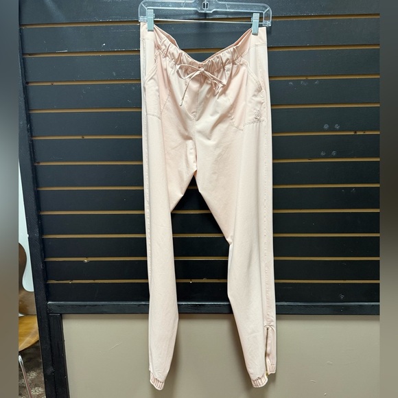 Albion Jetsetter Jogger Pants large Pink Ankle Zipper Drawstring Pockets - Picture 1 of 3